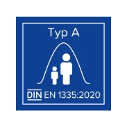 La norme DIN EN 1335:2020 type A définit les exigences de qualité les plus élevées en termes d’ergonomie, de sécurité et de stabilité des sièges de bureau.
